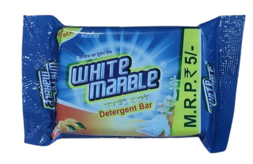 Rectangle Shape Lemon Blue White Marble Detergent Bar