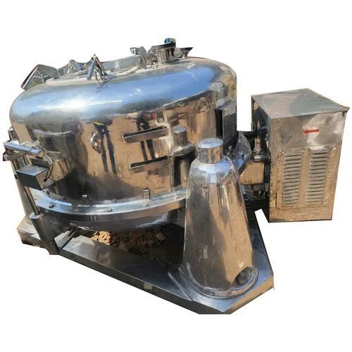 Lifting Bag Centrifuge Machine - MS 48 Inch Basket Diameter Blue Color Electric Automatic Operation 300 kg Capacity 220 V 50 Hz 3 Phase Power Supply | 1 Year Warranty Coated Surface Treatment