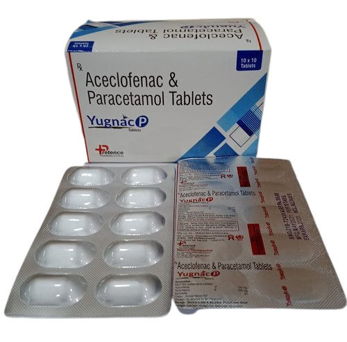 Yugnac-P Aceclofenac And Paracetamol Tablets Age Group: Adult