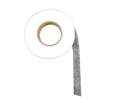 17 Meter Long 14mm Width Double Side Coated Fusible Suit Interlining Tape - Cotton Material, White Color, Plain Pattern | Eco Friendly, Durable, Fusible Lining Type
