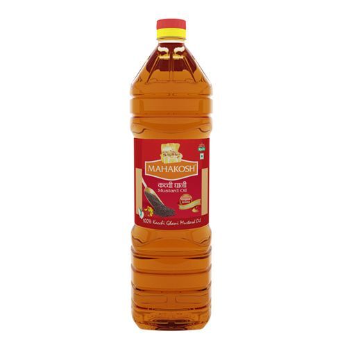 99% Pure Mahakosh Fractionated Refined Kacchi Ghani Mustard Oil ,1 Ltr