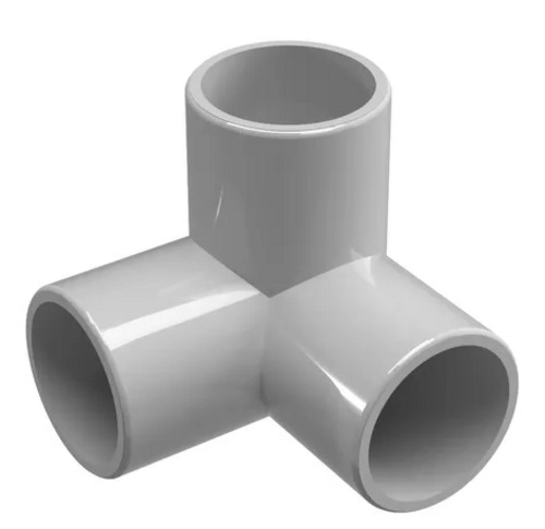 Waterproof 90 Degree Angle Bend 3 Mm Thick Round Pvc Plastic Three Way 