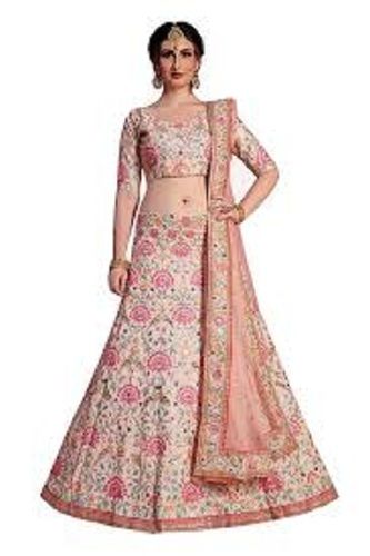 Beautiful Short-sleeves Traditional Embroidered Pattern Comfortable Lehenga