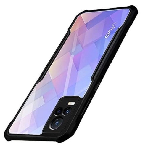 Rectangular And Sleek Design Plastic Body Mobile Cover For Vivo Y73 - Durable Plastic Material, Rectangular Shape, Glossy Finish with Matte Colors , Provides Edge Protection Against Scratches and Dust