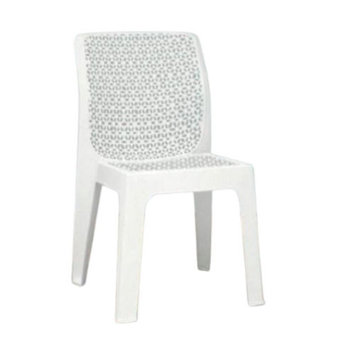 White 44.2 X 46.3 X 88 Cm Durable And Easy To Clean Pvc Plastic Chairs