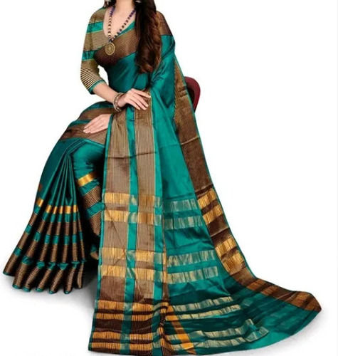 comfortable and washable party wear cotton silk saree for ladies 039