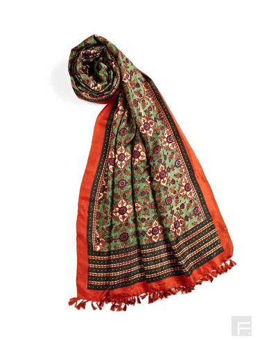 Comfortable Lightweight Printed Pattern Cotton Silk Resham Silk Dupatta 