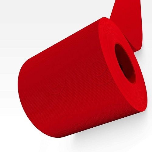 White Delicate Soft Water Absorbent Red Toilet Paper 