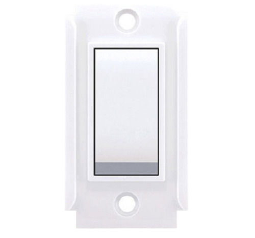 White 220 Voltage 6 Ampere Polycarbonate Electrical Modular Switch