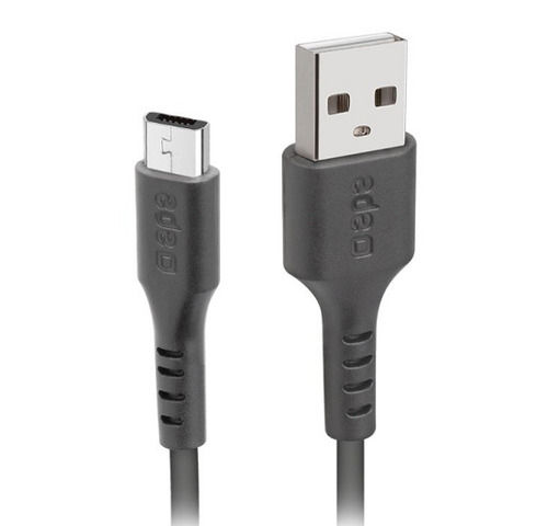 Black 1 Meter Pvc Insulated Fast Charging Usb Cable