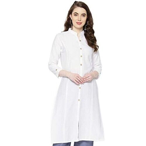 Plain white kurti sales for girls