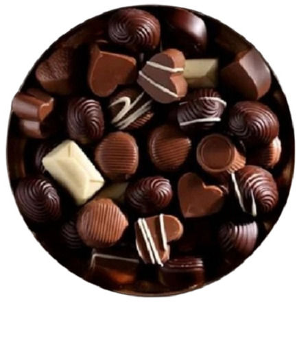 1 Kilogram Sweet And Delicious Food Grade Heart And Round Solid Chocolates