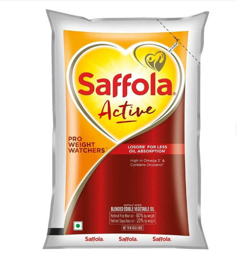 1 Litre Natural And Pure Healthy Tasty Fractionated Saffola Active Refined Oil