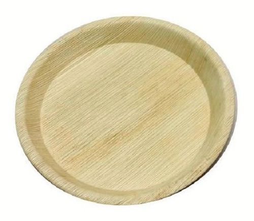3.2 Mm Thick 8 Inches Round Disposable Areca Plate For Events And Parties