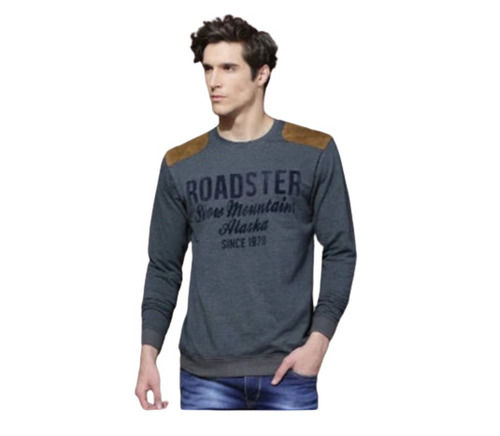 Regular Fit Long Sleeves Round Neck Casual Wear Mens Cotton T Shirts