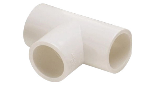 सफेद 1/2 इंच 2 मिमी मोटा गोल और टिकाऊ Upvc क्रॉस टी