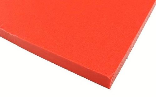 Red 14 Mm Thick Rectangular Plain Polypropylene Plastic Sheets