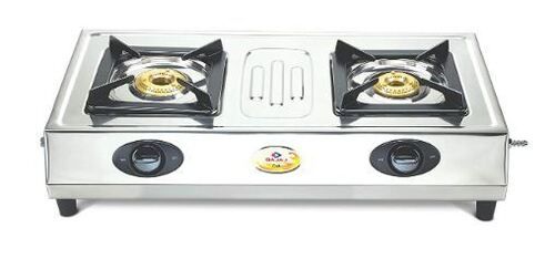 Manual 65 X 34.5 X 10 Cm Deck Mounted Stainless Steel Lpg Gas Stove With Two Burner 