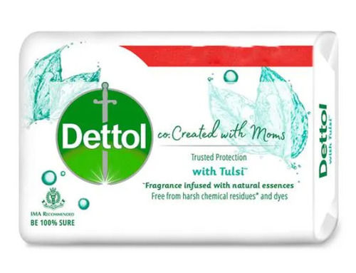 75 Gram Tulsi Fragrance Bathing Dettol Soap For Germs Protection