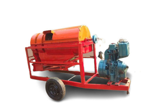 Color Coated And Heavy Duty Diesel Paddy Thresher Machine