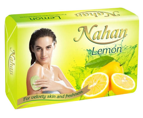 Lime Nahan Lemon Bath Soap For Velvety Skin and Freshness, Net Pack 75 Gram