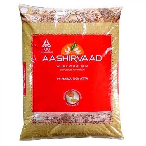 Pure Natural No Maida Pure Aashirvaad Wheat Flour 1 Kg Pack