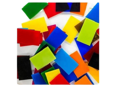 Multi Color 100X100 Mm 0.5 Mm Thick Multicolor Industrial Grade Polymethylmethacrylate Acrylic Sheet