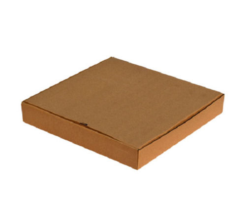 Brown 8X8X1.5 Inch Rectangular Plain Paper Corrugated Pizza Box 