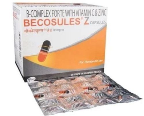 B-Complex Forte With Vitamin C And Zinc Becosules Z Capsules, Pack Of 25x25 Capsules