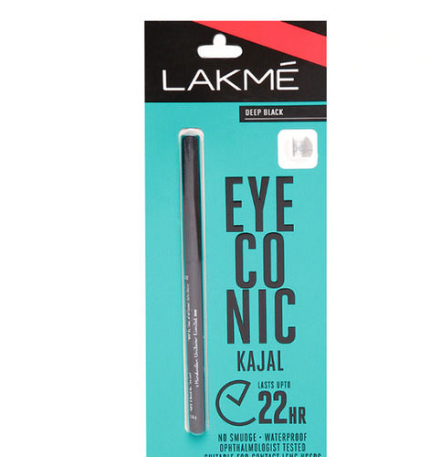 Standard Quality Smudge Proof And Water Proof Long Lasting Deep Black Eye Conic Kajal 