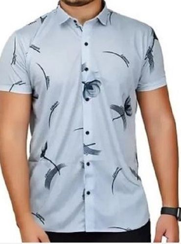 Short Sleeves Regular Fit Printed Soft Cotton Casual Wear Shirt