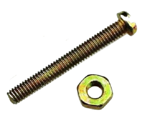 2.2 इंच संक्षारण प्रतिरोधी गैल्वेनाइज्ड माइल्ड स्टील स्क्रू बोल्ट और नट