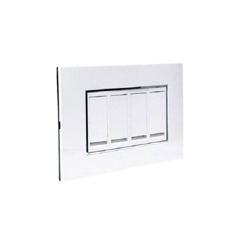 White 6 Amp 220 Voltage Ip 54 Electrical Polycarbonate Modular Switch 