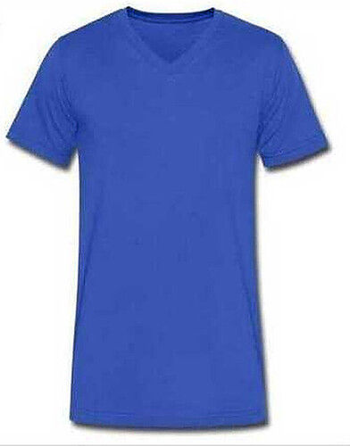 Colorfastness V Neck Mens T Shirt