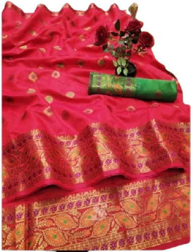 Multicolor Printed Patch Work Traditional Kanchipuram Silk Saree