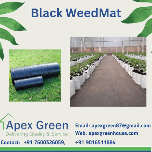 Black/White 90 Gsm To 130 Gsm Weed Control Mat With 3 Years Warranty