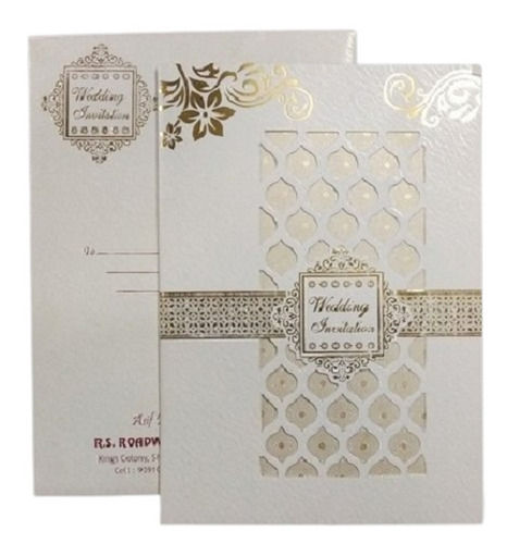 9x7-inch Designer Wedding Card For Wedding