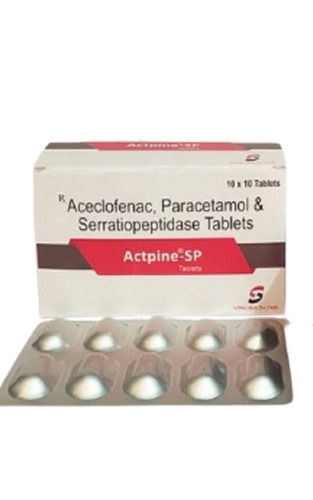 Aceclofenac Paracetamol And Serrati Peptidase Tablet