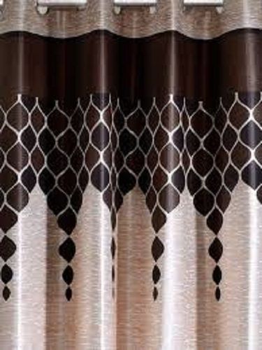 Radiation-Resistant Fine Finish Brown Polyester Window Designer Curtain