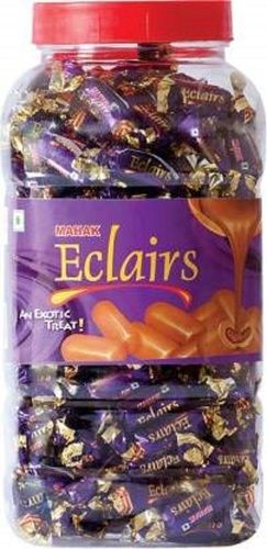 Non Sticky Mouth Melting Hygienically Processed Mahak Eclairs Candy, 1 Kilogram