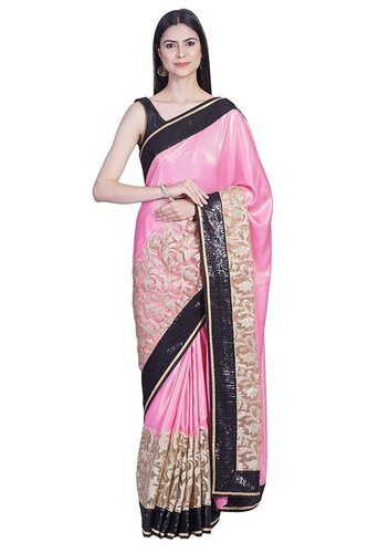 Women Trendy And Grace Full Look Casual Wear Printed Satin Sarees