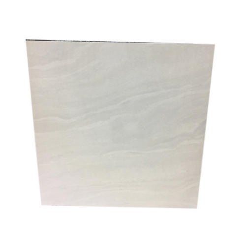 Modern Design Durable Anti Crack Plain Glossy White Square Ceramic Floor Tile