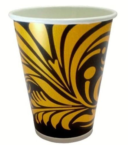 330ml, Printed Round Disposable Paper Glass For Events And Parties