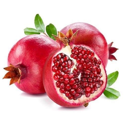 Red Rich In Antioxidants Vitamins And Protein Sweet Round Fresh Pomegranate Fruits