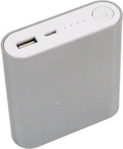 Simple Sleek Durable Compatible Portable Lightweight White Power Bank Body Material: Plastic