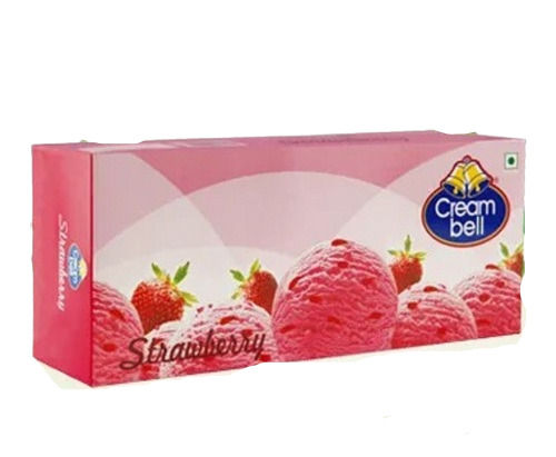 Plastic 700 Ml Sweet And Delicious Healthy Strawberry Flavor Ice Cream Brick