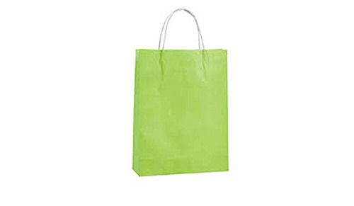 Green Durable Disposable Lightweight Paper Carry Bag 