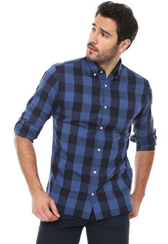 Full Sleeves Cotton Casual Wear Shirt For Men Collar Style: Classic