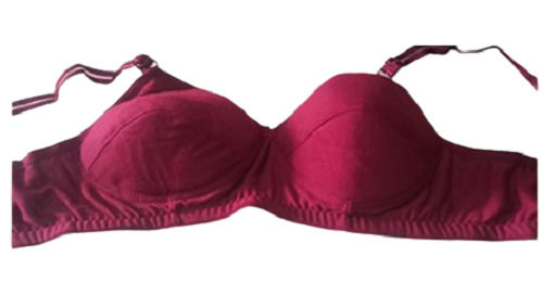 Ladies Comfortable And Washable Plain Spandex Padded Bra With Adjustable Straps 