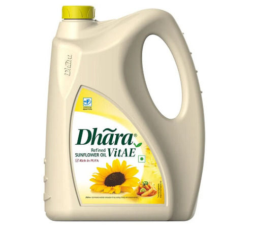 Pure And Healthy Commonly Cultivated Refined Sunflower Cooking Oil, 5 Liter